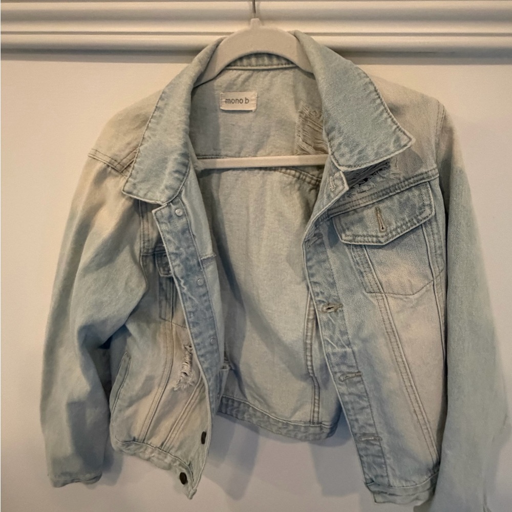 Mono B Sky Blue Jean Jacket